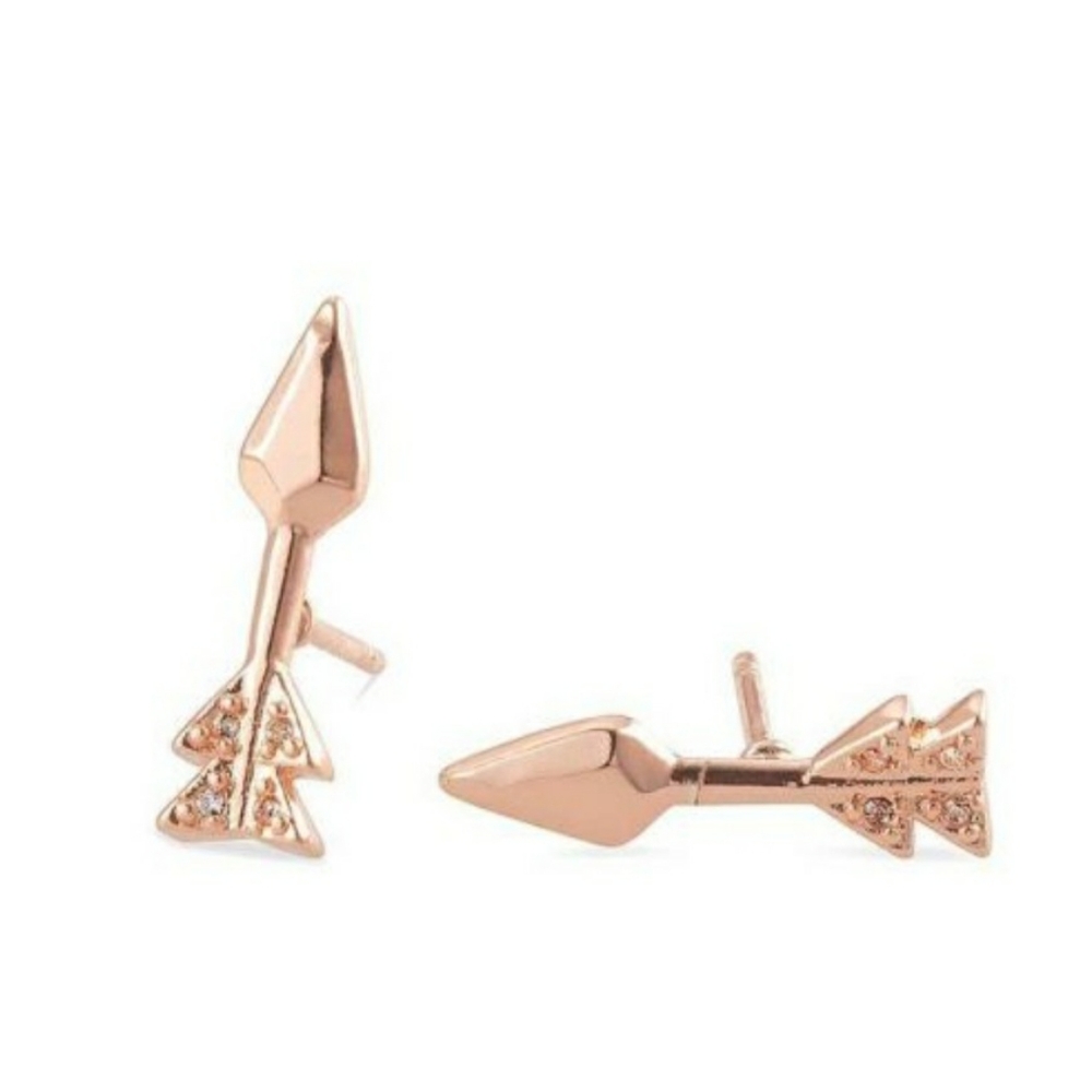 Kendra Scott Zoey Rose Gold Arrow Stud Earrings